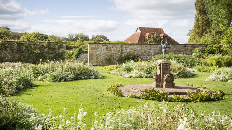 View of the White Garden at Barrington Court